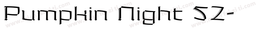 Pumpkin Night 52字体转换